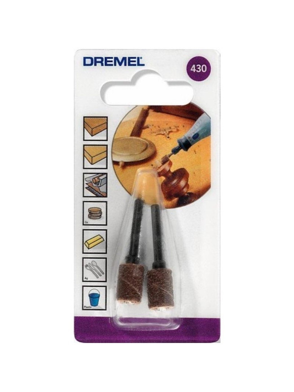 Насадка с наждачным валиком 6,4 мм зерно 60 Dremel 430